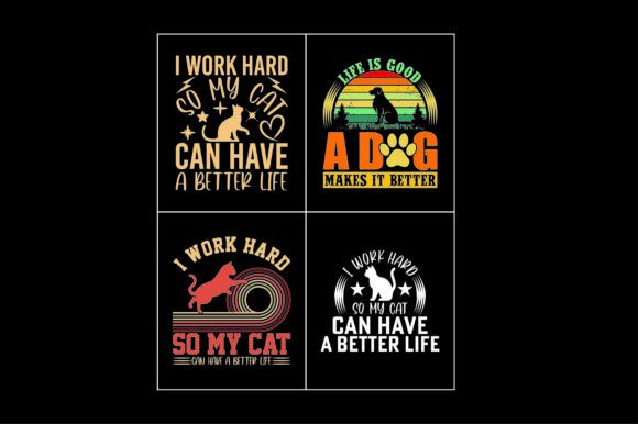 Best Cat and Dog Tshirt Design
