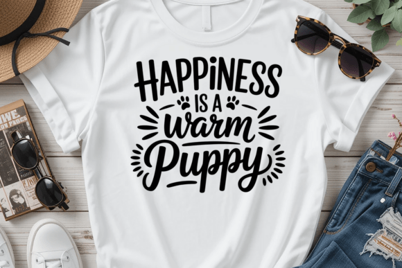 Happiness is a Warm Puppy PNG SVG