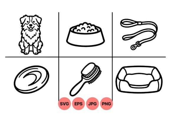 Pet Care Essentials Icon Set