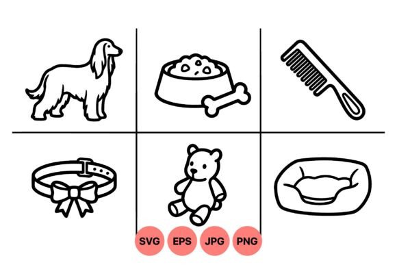 Pet Care Icon Clipart Pack