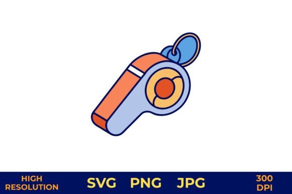 Whistle Vector for Pet Training Use
